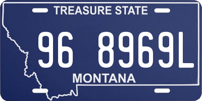 MT license plate 968969L