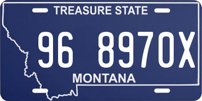 MT license plate 968970X