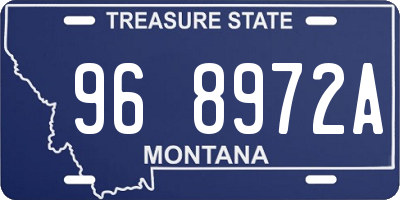 MT license plate 968972A