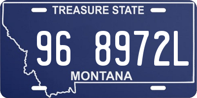 MT license plate 968972L
