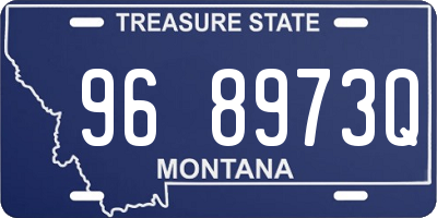 MT license plate 968973Q