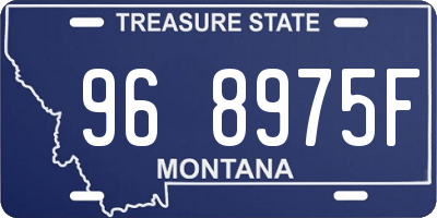 MT license plate 968975F