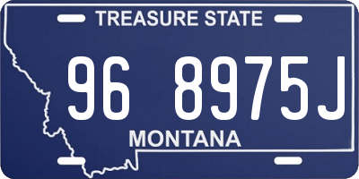 MT license plate 968975J