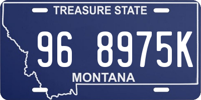 MT license plate 968975K