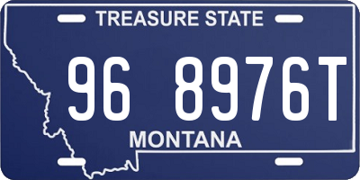 MT license plate 968976T