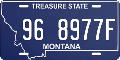 MT license plate 968977F