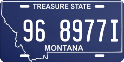 MT license plate 968977I