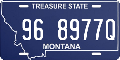 MT license plate 968977Q