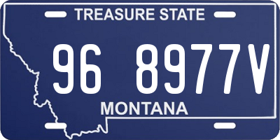 MT license plate 968977V