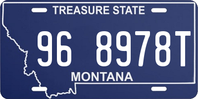 MT license plate 968978T
