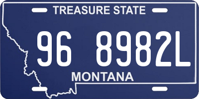 MT license plate 968982L