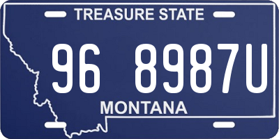 MT license plate 968987U