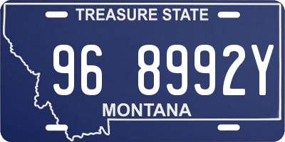 MT license plate 968992Y