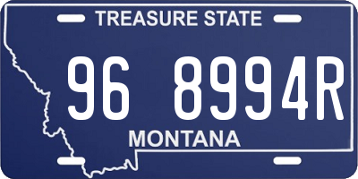MT license plate 968994R