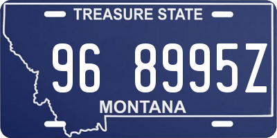MT license plate 968995Z