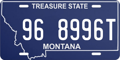 MT license plate 968996T