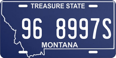 MT license plate 968997S