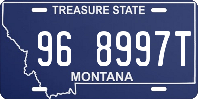 MT license plate 968997T