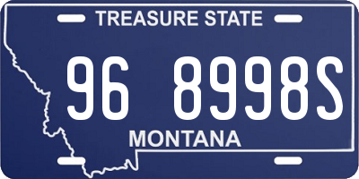 MT license plate 968998S