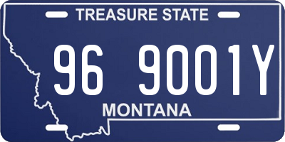 MT license plate 969001Y
