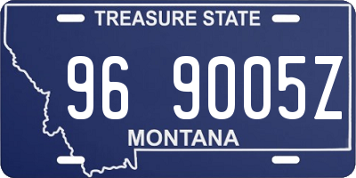 MT license plate 969005Z