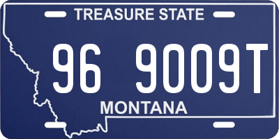 MT license plate 969009T