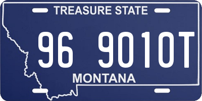 MT license plate 969010T