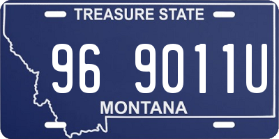 MT license plate 969011U