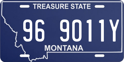 MT license plate 969011Y