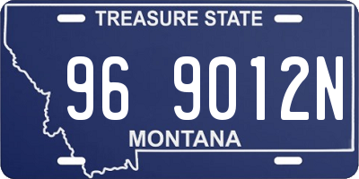 MT license plate 969012N