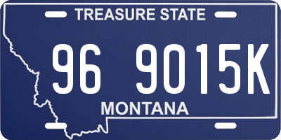 MT license plate 969015K