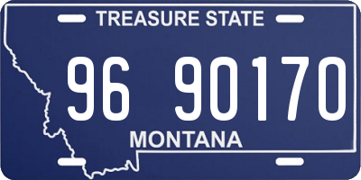 MT license plate 969017O