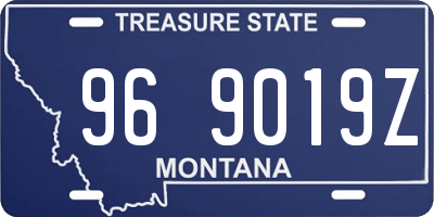 MT license plate 969019Z