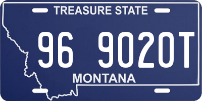 MT license plate 969020T