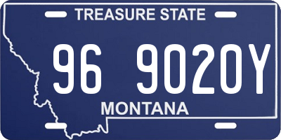 MT license plate 969020Y
