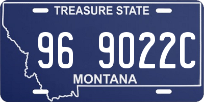 MT license plate 969022C