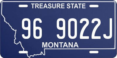MT license plate 969022J