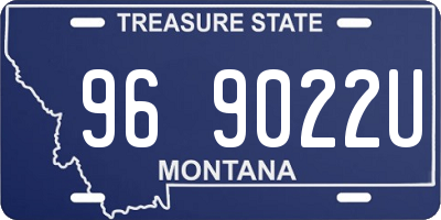 MT license plate 969022U