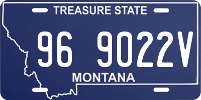 MT license plate 969022V