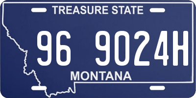 MT license plate 969024H