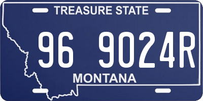 MT license plate 969024R