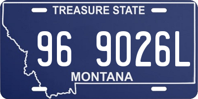MT license plate 969026L
