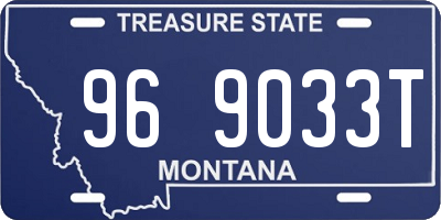 MT license plate 969033T