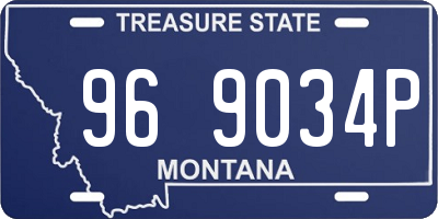 MT license plate 969034P