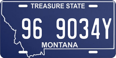 MT license plate 969034Y