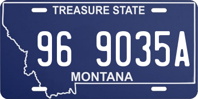 MT license plate 969035A