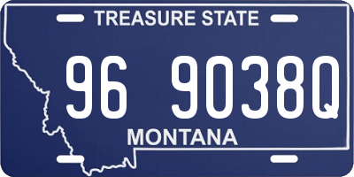 MT license plate 969038Q