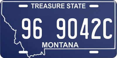 MT license plate 969042C