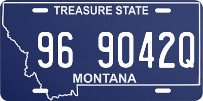 MT license plate 969042Q