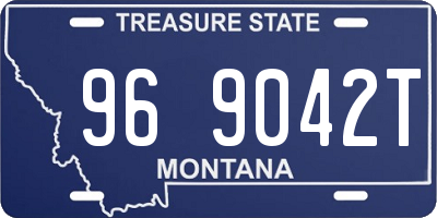MT license plate 969042T